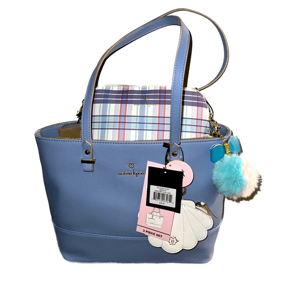 Nanette Lepore Gillian Bag Set + Pom Charm
